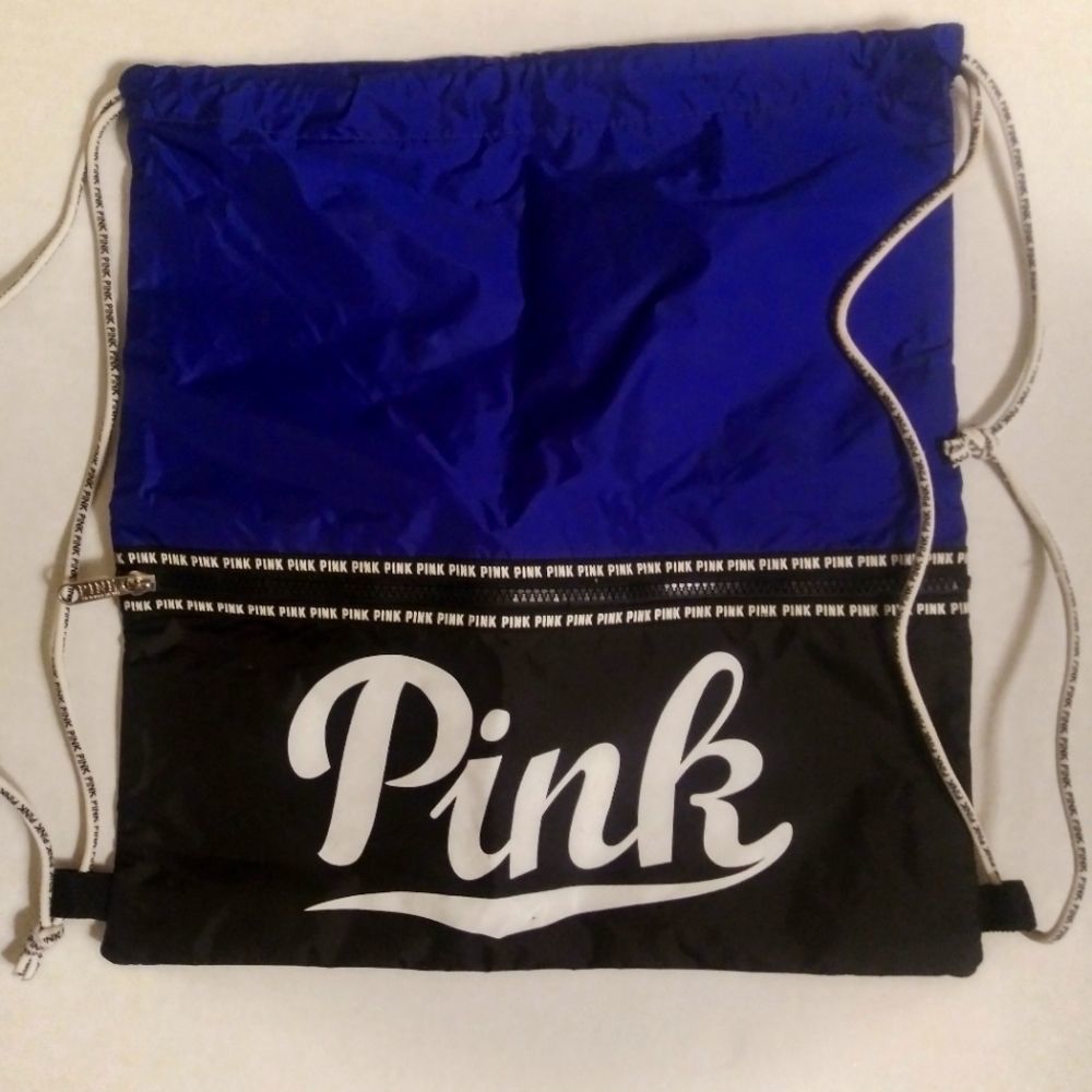 Pink drawstring bag. New.